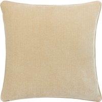 Yard Heavy Chenille Woven Piped Cushion in Natural | Size: 50 cm x 50 cm