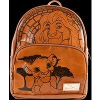 Cerda Disney's Lion King Simba & Mufasa Premium Faux Leather Backpack in Brown