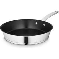 Tower Good Food in Partnership with 30cm Frying Pan GF900263 in Silver | Size: A