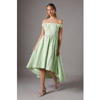 Coast Women's Off The Shoulder Puff Ball Dress in Sage | Size: 10
