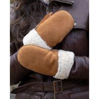 Lakeland Leather Women's ' Classic Sheepskin Mittens in Tan