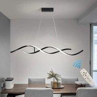 2 - Light Black LED Dimmable Kitchen Island Pendant