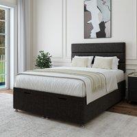 Bedmaster Linen Ottoman Divan Base in Charcoal | Size: Double