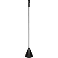 ValueLights Mitch Wooden Single Stem Triangle Floor Lamp Base in Black