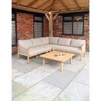 Royalcraft Roma 5 Seater Corner Lounge Set in Natural