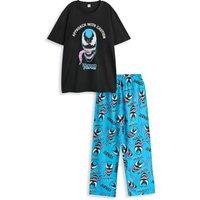 Marvel Men's Short Sleeve Long Leg Pyjama Set | Black | Official | Size: XL