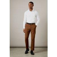 Copper Twill Slim Fit Suit Trousers