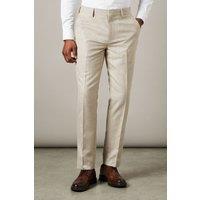 Neutral Semi Plain Slim Fit Trousers