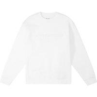Blank Essentials Men's Etched Embossed Sweatshirt in White | Size: Medium