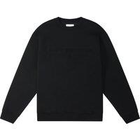 Blank Essentials Men's Etched Embossed Sweatshirt in Black | Size: XL