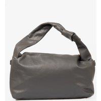 Devon Italian Leather Knotted Shoulder Bag