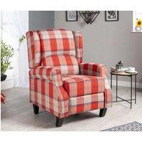 SquareBoxx Kensington Premier Recliner Armchair in Red
