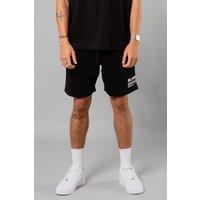 Blank Essentials Men's Cotton Blend Shorts with Graphic Print in Black | Size: Medium