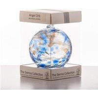 Sienna Glass Angel Orb Archangel Zadkiel Lapis Lazuli in Blue