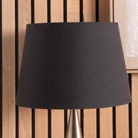 Ruma Black Tapered Cotton Lamp Shade for Table Lamps & Floor Lamps | Size: 14 inches