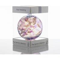 Sienna Glass Pearl Wedding Anniversary Gift Friendship Ball in Pale Pink