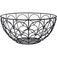 Premier Housewares Vertex Deco Fruit Basket Black
