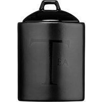 Premier Housewares Black Text Tea Storage Jar