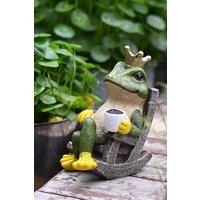 Frog Prince Figurine Resin Tabletop Ornament