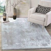 Desire Rugs Serenity Modern Abstract Acrylic Area Rug - Contemporary Style for Living Room, Bedroom or Hallway in Grey | Size: 120 cm x 170 cm
