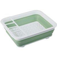Premier Housewares Collapsible Dish Rack Green in Light Green