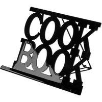 Orsina Elegant Design Cook Book Stand Pink, Durable Book Stand For Cook Books, Practical Recipe Book Stand in Black
