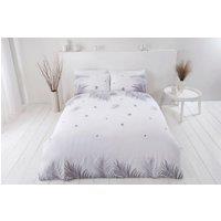 Rapport Home PH Tropics Polycotton Duvet Cover Set With Pillowcase in Grey | Size: Super King