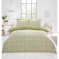 Rapport Home Pebbles Polyester Duvet Cover Set with Pillowcase in Green | Size: King