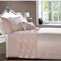 Rapport Home Valencia Duvet Cover Set With Pillowcase in Dusty Pink | Size: Super King