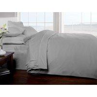 Rapport Home 200 Thread Count Cotton Quilt Cover in Silver | Size: Super King