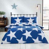 Rapport Home All Stars Polycotton Reversible Duvet Set with Pillowcase in Navy | Size: King