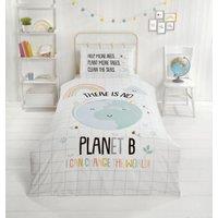 Rapport Home PH Planet B Duvet Cover Set with Pillowcase in White | Size: Double