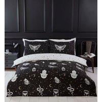 Rapport Home Gothic Magick Microfibre Reversible Duvet Set with Pillowcase | Size: Double