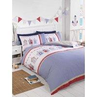Rapport Home Beach Hut Polycotton Duvet Set with Pillowcase | Size: Double
