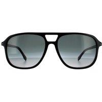 Hugo Boss Men's Aviator Shiny Black Grey Gradient 90041091