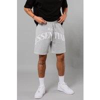 Blank Essentials Men's Cotton Blend 'Vault' Shorts in Grey | Size: XL