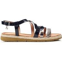 Moda In Pelle Women's 'Nanccey' Porvair Sandals in Black | Size: 3