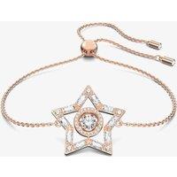 Swarovski Women's Stella Rose Gold Tone Plated Crystal Star Bracelet 5617882 | Size: Adjustable