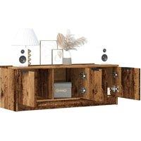 Berkfield Home TV Cabinet Old Wood 102x35x36.5 cm Engineered Wood in Brown