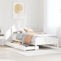 Berkfield Home Bed Frame without Mattress White 90x200 cm Solid Wood Pine