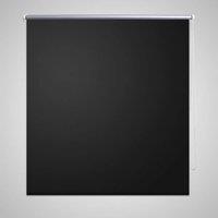 Berkfield Home Roller Blind Blackout 80 x 175 cm Black
