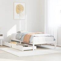 Berkfield Home Bed Frame without Mattress White 100x200 cm Solid Wood Pine