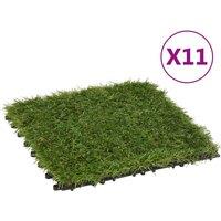 Berkfield Home Artificial Grass Tiles 11 pcs Green 30x30 cm