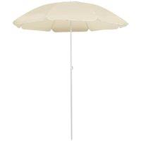 Berkfield Home Outdoor Parasol with Steel Pole Sand 180 cm in Beige
