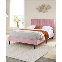 Aspire Rosella Upholstered Bed in Pink | Size: Super King