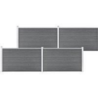 Berkfield Home Garden Fence WPC 699x106 cm Grey
