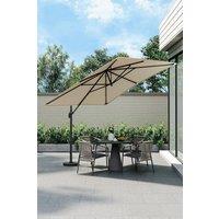 Square Rotating Outdoor Cantilever Parasol with Fillable Base