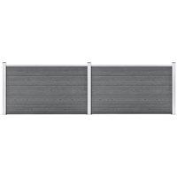 Berkfield Home Garden Fence WPC 353x106 cm Grey