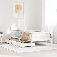 Berkfield Home Bed Frame without Mattress White 100x200 cm Solid Wood Pine