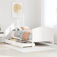 Berkfield Home Bed Frame without Mattress White 90x200 cm Solid Wood Pine